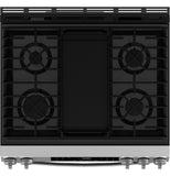 GE® 30" Slide-In Front-Control Gas Range with Crisp Mode