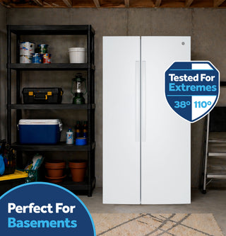 GE® 29 Cu. Ft. Icemaker Ready and Garage Ready Side-By-Side Refrigerator