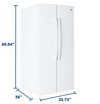 GE® 25 Cu. Ft. Icemaker Ready and Garage Ready Side-By-Side Refrigerator