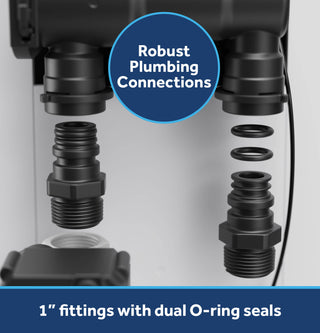 GE Smart Valve Water Softener 30,000 Grain Capacity with Integrated Long-Life Filter