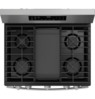 GE Profile™ 30” Smart Free-Standing Gas Convection Range with No Preheat Air Fry and EasyWash™ Oven Tray