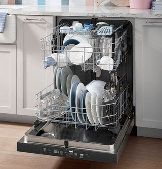 GE® ENERGY STAR® Top Control Hybrid Tub Dishwasher with Third Rack, Bottle Jets, Dry Boost & 50 dBA