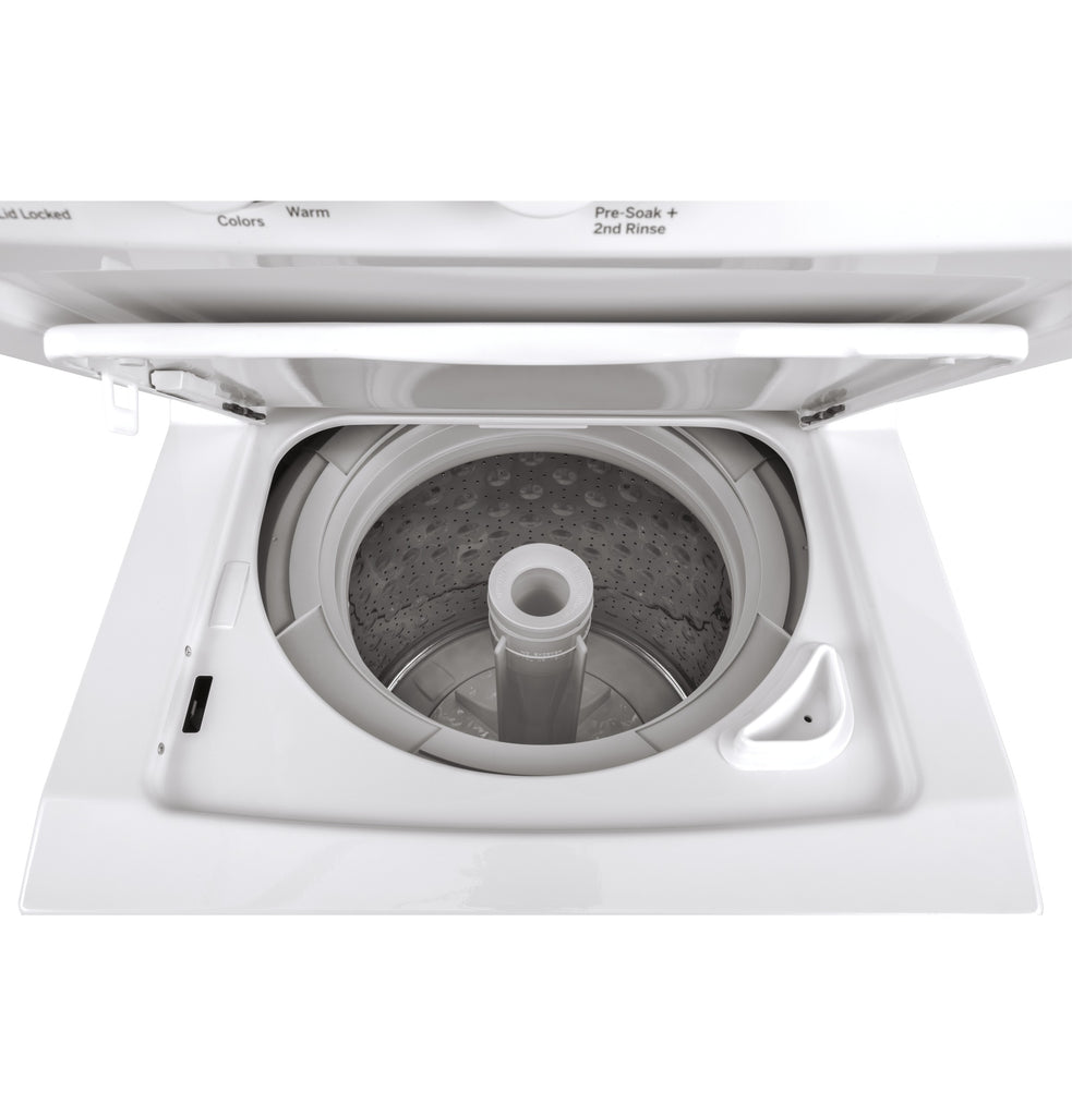 GE Unitized Spacemaker® 2.3 cu. ft. Capacity Washer with Stainless Steel Basket and 4.4 cu. ft. Capacity Electric Dryer