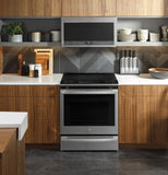 GE Profile™ 30" Smart Slide-In Electric Convection Fingerprint Resistant Range with No Preheat Air Fry