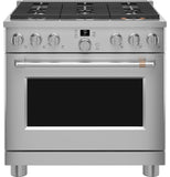 Café™ 36" Smart All-Gas Commercial-Style Range with 6 Burners (Natural Gas)