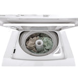 GE Unitized Spacemaker® 2.3 cu. ft. Capacity Washer with Stainless Steel Basket and 4.4 cu. ft. Capacity Gas Dryer