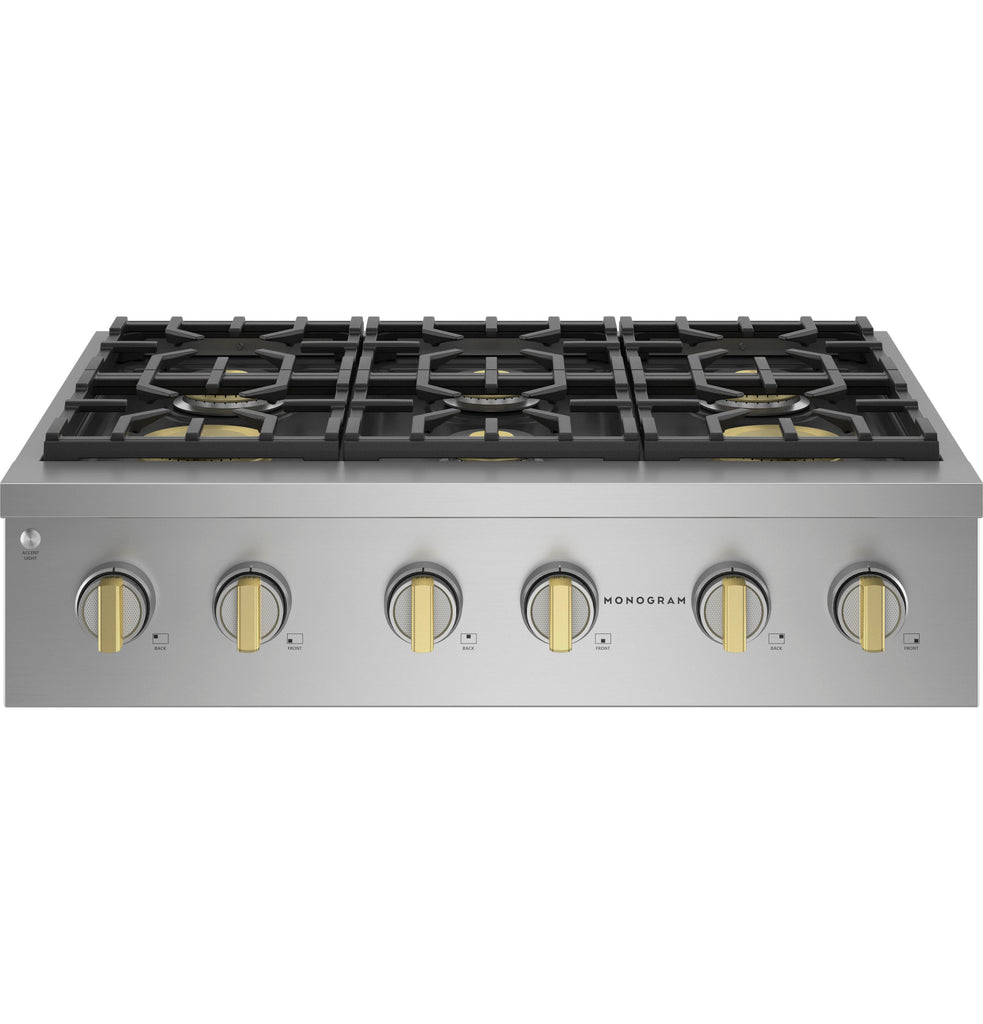 Monogram 36" Professional Gas Rangetop with 6 Burners (Natural Gas)