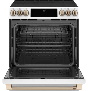 Café™ 30 Smart Slide-In, Front-Control, Gas Double-Oven Range with  Convection - CGS750P4MW2 - Cafe Appliances