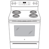 GE® 30" Free-Standing Self-Clean Electric Range