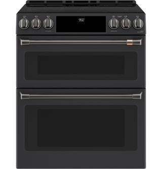 Café™ Front Control Induction Knobs and Handles - Brushed Black