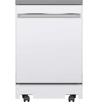 GE® 24" Stainless Steel Interior Portable Dishwasher with Sanitize Cycle