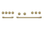 Café™ 48” Brushed Brass Handle & Knob Set for Pro Range and Rangetop