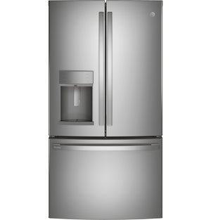 GE Profile™ Series 22.1 Cu. Ft. Counter-Depth Fingerprint Resistant French-Door Refrigerator with Door In Door and Hands-Free AutoFill