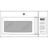 GE® 1.6 Cu. Ft. Over-the-Range Microwave Oven with Recirculating Venting