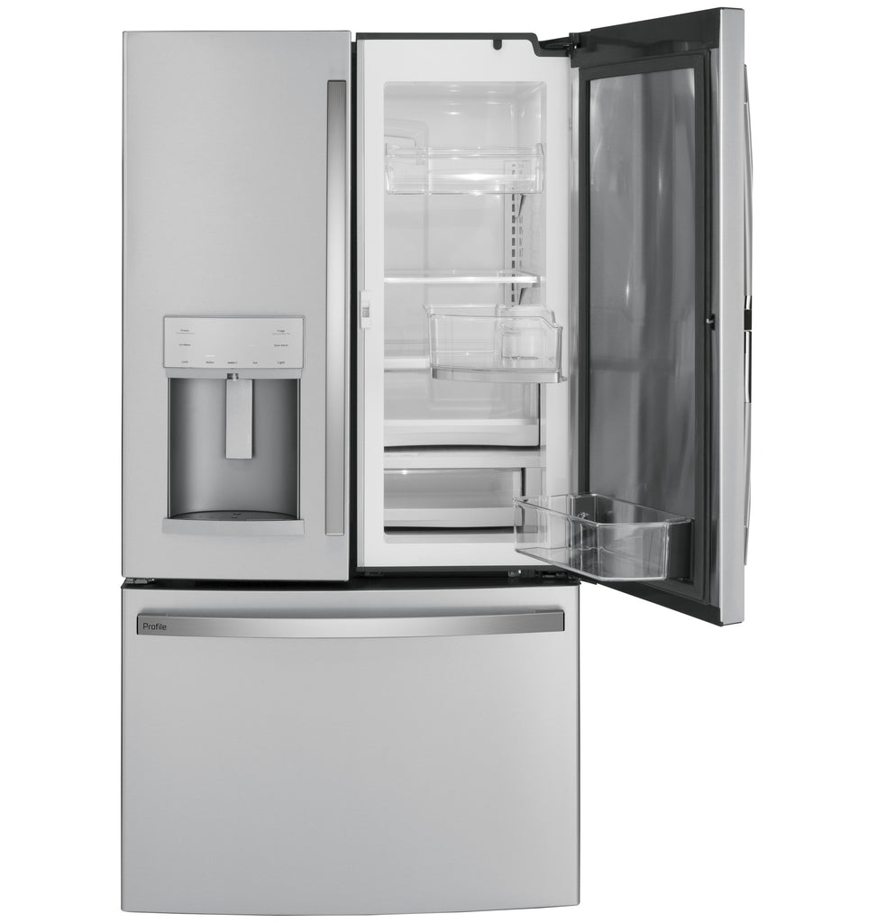 GE Profile™ Series 27.7 Cu. Ft. Fingerprint Resistant French-Door Refrigerator with Door In Door and Hands-Free AutoFill