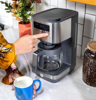 GE 12 Cup Drip Coffee Maker with Adjustable Keep Warm Plate