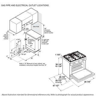 GE Profile™ 30" Smart Slide-In Front-Control Gas Range with No Preheat Air Fry