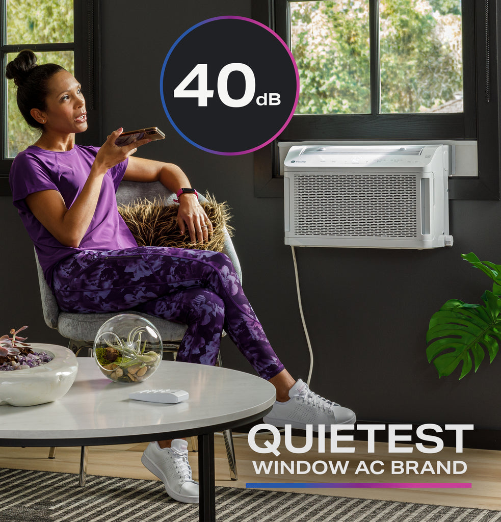 GE Profile ClearView™ 12,200 BTU Inverter Smart Ultra Quiet Window Air ...