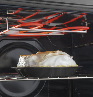 GE® 24" Free-Standing/Slide-in Front Control Range with Steam Clean and Large Window