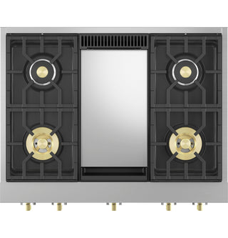 Monogram 36" Professional Gas Rangetop with 4 Burners and Griddle (Natural Gas)