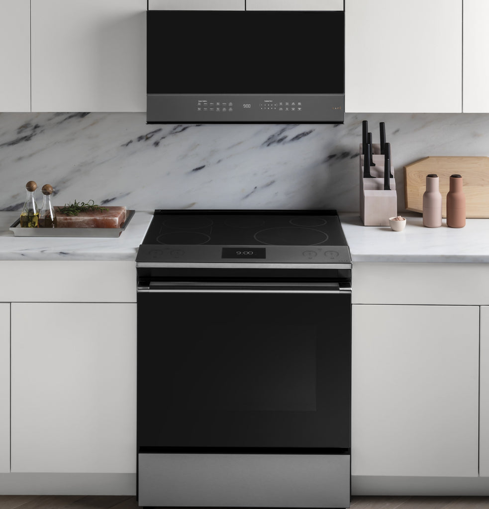 Café™ 2.1 Cu. Ft. Smart Over-the-Range Microwave Oven in Platinum Glass