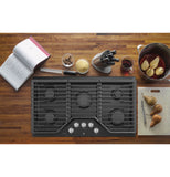 GE Profile™ 36" Built-In Gas Cooktop with Optional Extra-Large Cast Iron Griddle