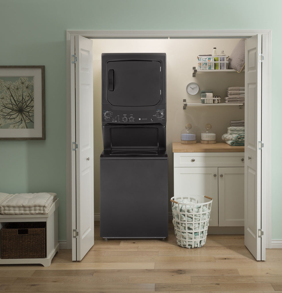 GE Unitized Spacemaker® 3.8 cu. ft. Capacity Washer with Stainless Ste ...