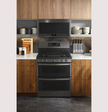 GE Profile™ 30" Free-Standing Gas Double Oven Convection Range with No Preheat Air Fry