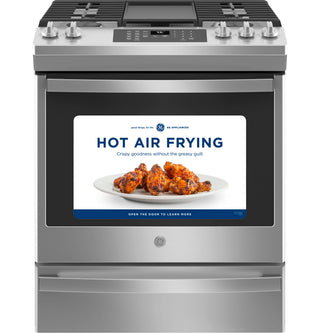 GE® 30" Slide-In Front-Control Convection Gas Range with No Preheat Air Fry