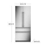 Monogram 36" Integrated French-Door Refrigerator