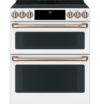 Café™ 30" Smart Slide-In, Front-Control, Induction and Convection Double-Oven Range