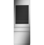 Monogram 30" Integrated Glass-Door Refrigerator for Single or Dual Installation