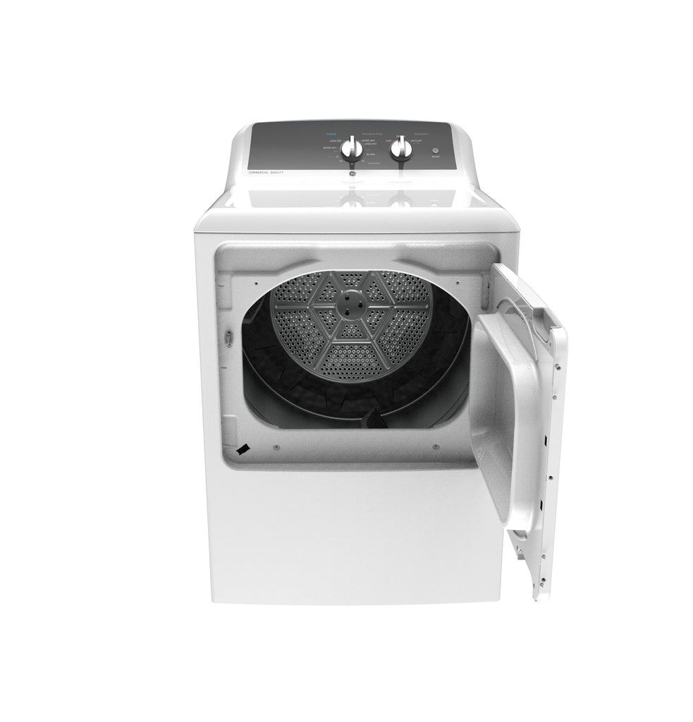 GE® 6.2 cu. ft. Capacity aluminized alloy drum Gas Dryer