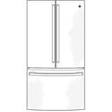 GE® ENERGY STAR® 23.1 Cu. Ft. Counter-Depth Fingerprint Resistant French-Door Refrigerator