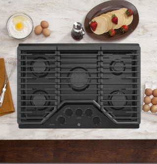 GE Profile™ 30" Built-In Gas Cooktop with 5 Burners and Optional Extra-Large Cast Iron Griddle