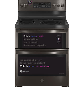 GE Profile™ 30" Smart Free-Standing Electric Double Oven Convection Range with No Preheat Air Fry