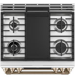 Café™ 30" Smart Slide-In, Front-Control, Dual-Fuel, Double-Oven Range with Convection