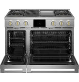 Monogram 48" Dual-Fuel Professional Range with 4 Burners, Grill, and Griddle (Natural Gas)