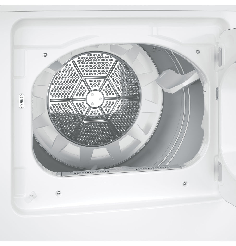 GE® 6.2 cu. ft. Capacity aluminized alloy drum Electric Dryer