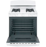 GE® 30" Free-Standing Front Control Gas Range