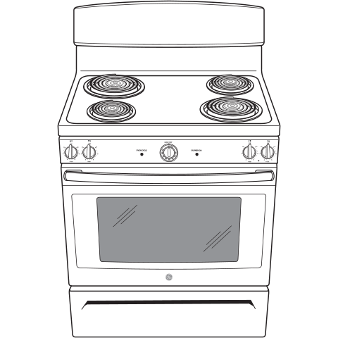 GE® 30 Free-Standing Electric Range - JB710WHWW - GE Appliances