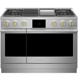 Monogram 48" Dual-Fuel Professional Range with 4 Burners, Grill, and Griddle (Natural Gas)