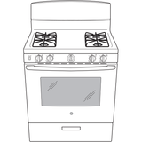 GE® 30" Free-Standing Gas Range