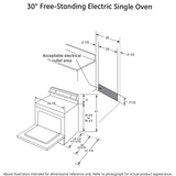 GE® 30" Free-Standing Electric Range