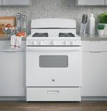 GE® 30" Free-Standing Front Control Gas Range