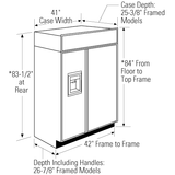 Monogram 42" Built-In Side-by-Side Refrigerator with Dispenser