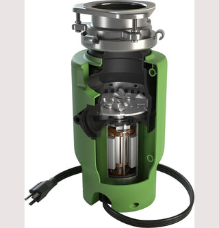 GE® 1/2 HP Disposall Green Continuous Feed Garbage Disposer Corded