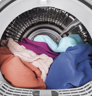 GE® 24" 4.1 Cu.Ft. Front Load Ventless Condenser Electric Dryer with Stainless Steel Basket