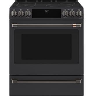 Café™ Front Control Induction Knobs and Handles - Brushed Black