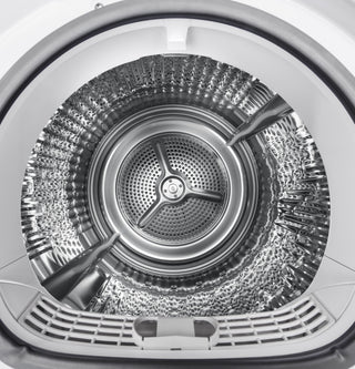 GE® 24" 4.1 Cu.Ft. Front Load Ventless Condenser Electric Dryer with Stainless Steel Basket